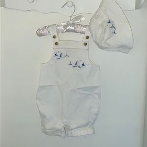 Janie and jack white one piece bubble Jon Jon